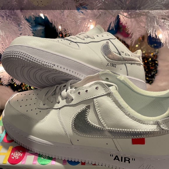Nike OFF-WHITE x Air Force 1 Low White/White-Sail - Picture 1 of 2